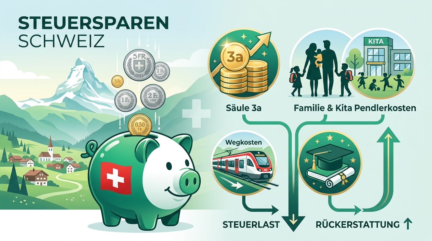 Abzüge Quellensteuer Steuererklärung ausfüllen lassen Schweiz